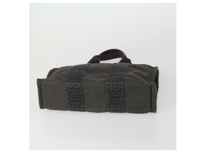 Hermès HERMES Borsa Fourre Tout Her Line in Tela 5 Set Nero Blu Marino Grigio Auth mr1716 Marrone Blu navy - vista 5