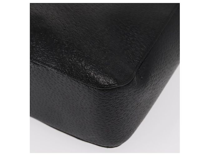Borsa Tote in Pelle Gucci Bamboo Nera 002 1059 Auth 160597 Nero - vista 11