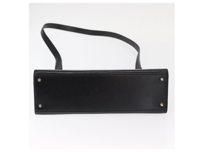 Céline Borsa a Spalla CELINE Circle in Pelle Nera e Oro Auth 161116 Nero D'oro - vista 9