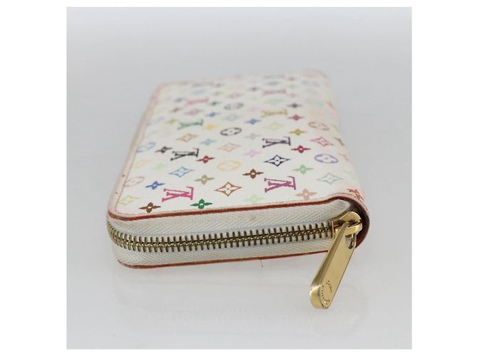 Carteira Zippy Monograma Multicolorido Louis Vuitton Branca M60241 Auth LV 162714 Branco - vista 4