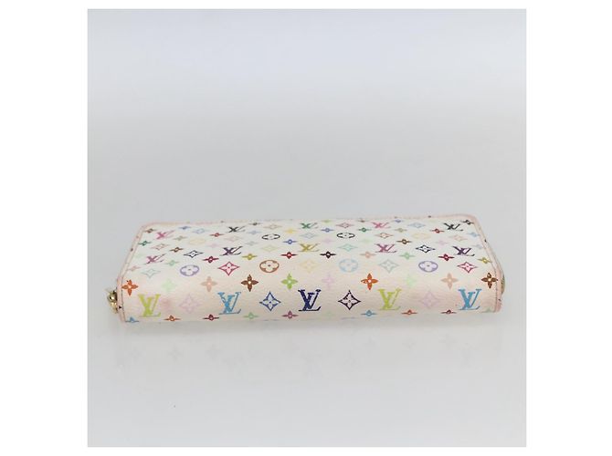 Carteira Zippy Monograma Multicolorido Louis Vuitton Branca M60241 Auth LV 162714 Branco - vista 7
