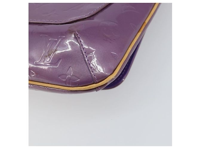 LOUIS VUITTON Borsa Thompson Street Monogram Vernis Viola M91095 LV Auth 161428 Porpora - vista 16