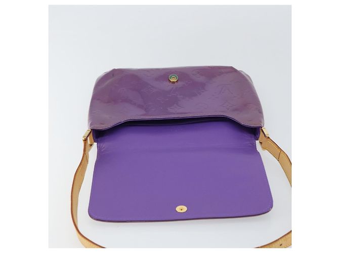 LOUIS VUITTON Borsa Thompson Street Monogram Vernis Viola M91095 LV Auth 161428 Porpora - vista 18