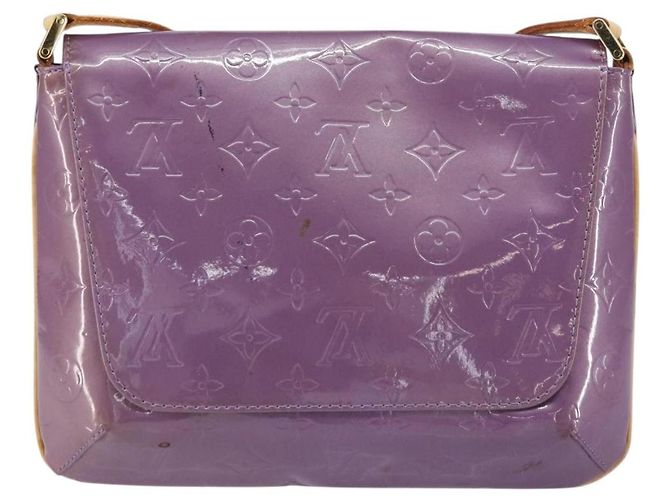 LOUIS VUITTON Borsa Thompson Street Monogram Vernis Viola M91095 LV Auth 161428 Porpora - vista 2