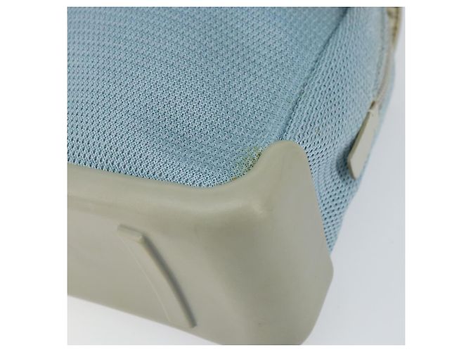 PRADA Schultertasche Nylon Hellblau Silber Authentisch 161224 - Ansicht 10