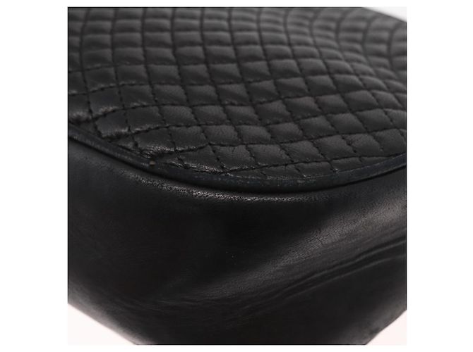 BALLY Borsa a Spalla a Catena Pelle Nera Oro Auth 161473 Nero D'oro - vista 13
