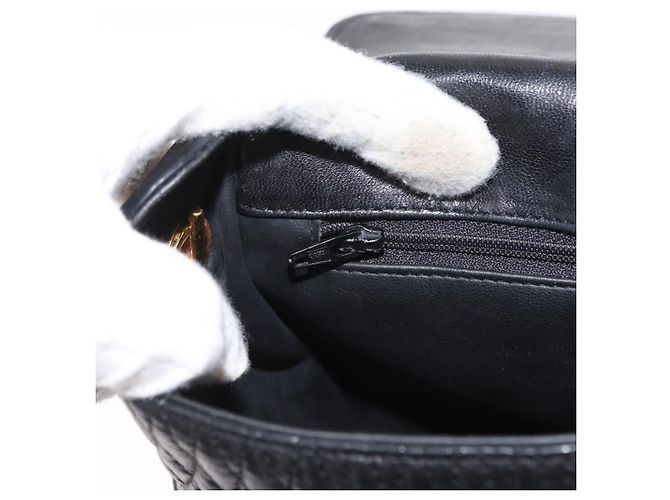 BALLY Borsa a Spalla a Catena Pelle Nera Oro Auth 161473 Nero D'oro - vista 20