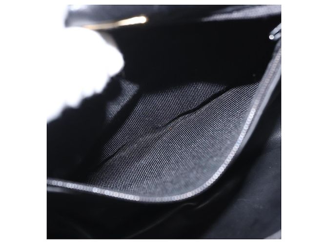 BALLY Borsa a Spalla a Catena Pelle Nera Oro Auth 161473 Nero D'oro - vista 21