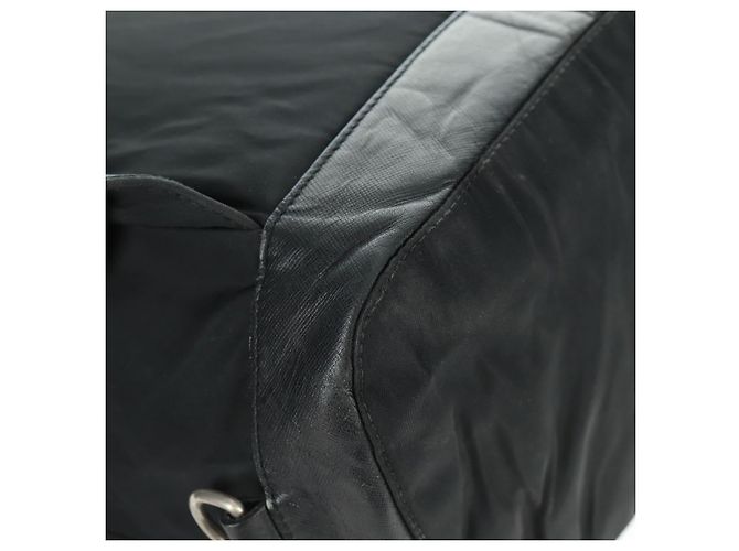 PRADA Backpack Nylon Black Silver Auth gh1538 Silvery - view 16