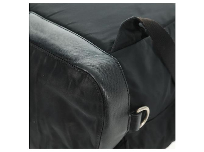 PRADA Backpack Nylon Black Silver Auth gh1538 Silvery - view 17