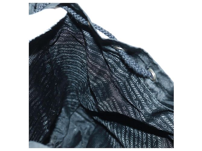 PRADA Backpack Nylon Black Silver Auth gh1538 Silvery - view 26
