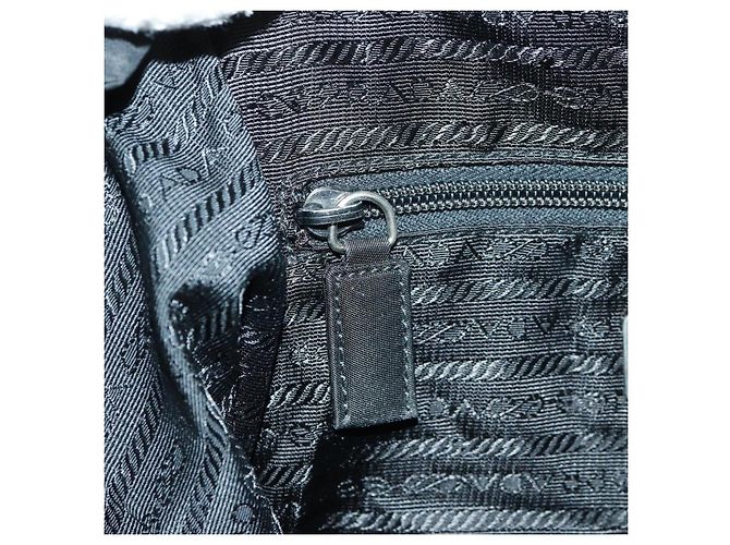 PRADA Backpack Nylon Black Silver Auth gh1538 Silvery - view 27