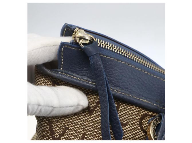 Bulgari Borsa Tote BVLGARI Logo Mania Canvas Beige Oro Auth hk3330 D'oro - vista 14