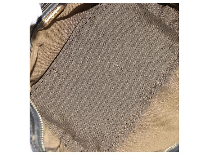 Borsa a mano in tela Zucca FENDI nera e marrone Auth 161083 Nero - vista 16