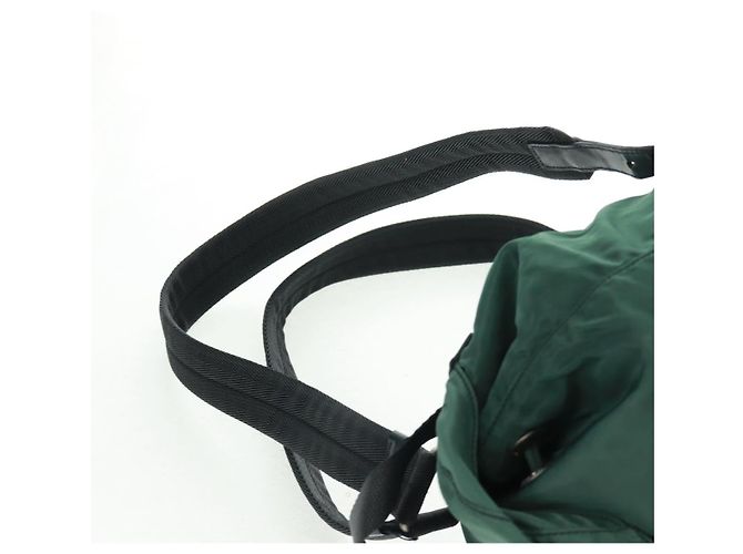 PRADA Rucksack aus Nylon grün silber authentisch 161515 - Ansicht 10