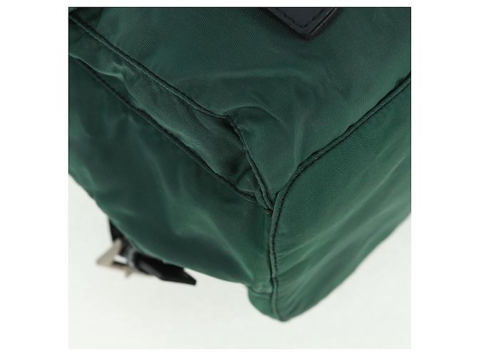 PRADA Rucksack aus Nylon grün silber authentisch 161515 - Ansicht 13