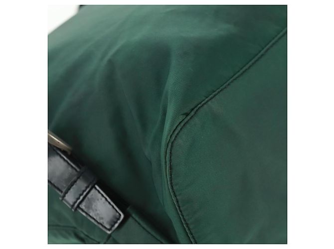 PRADA Rucksack aus Nylon grün silber authentisch 161515 - Ansicht 15