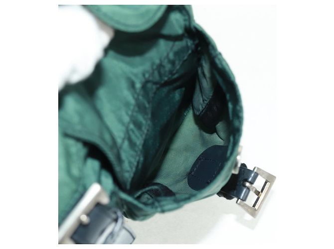 PRADA Rucksack aus Nylon grün silber authentisch 161515 - Ansicht 19