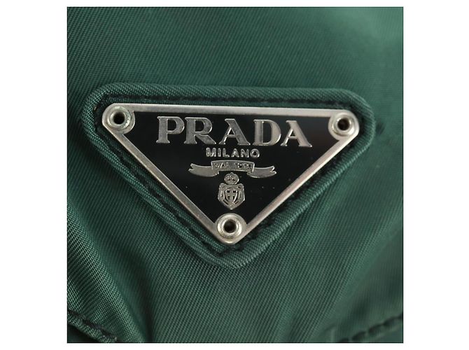 PRADA Rucksack aus Nylon grün silber authentisch 161515 - Ansicht 20