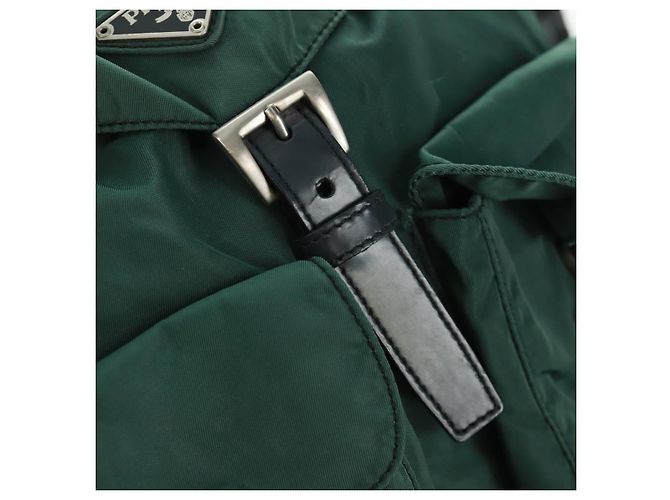 PRADA Rucksack aus Nylon grün silber authentisch 161515 - Ansicht 21