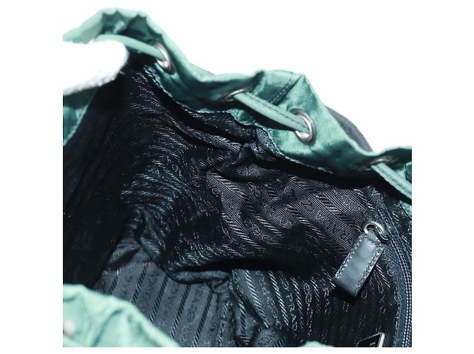 PRADA Rucksack aus Nylon grün silber authentisch 161515 - Ansicht 25