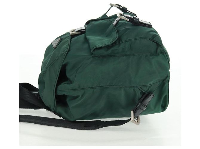 PRADA Rucksack aus Nylon grün silber authentisch 161515 - Ansicht 4