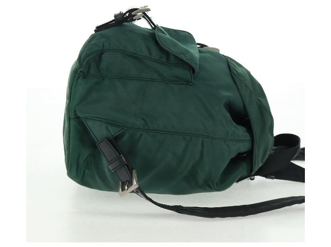 PRADA Rucksack aus Nylon grün silber authentisch 161515 - Ansicht 5