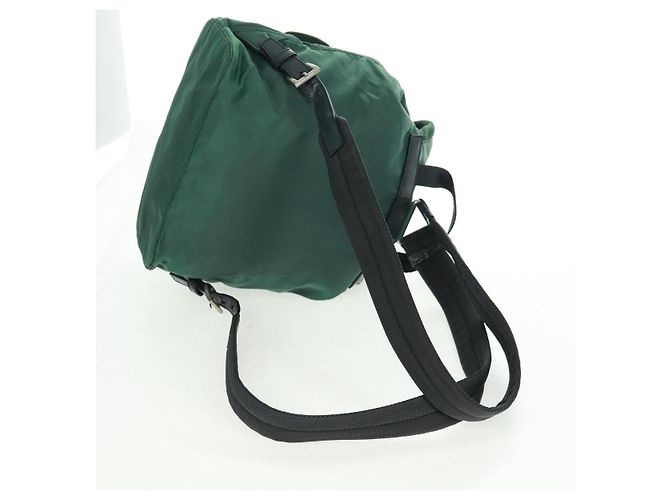 PRADA Rucksack aus Nylon grün silber authentisch 161515 - Ansicht 9