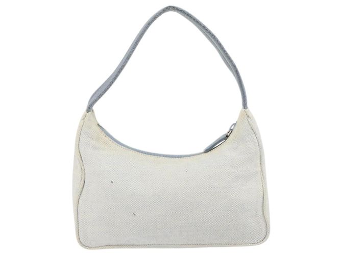 PRADA Borsa sportiva in tela grigia blu Auth hk3257 Marrone - vista 3