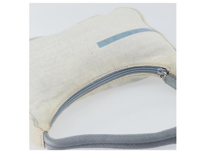 PRADA Borsa sportiva in tela grigia blu Auth hk3257 Marrone - vista 6