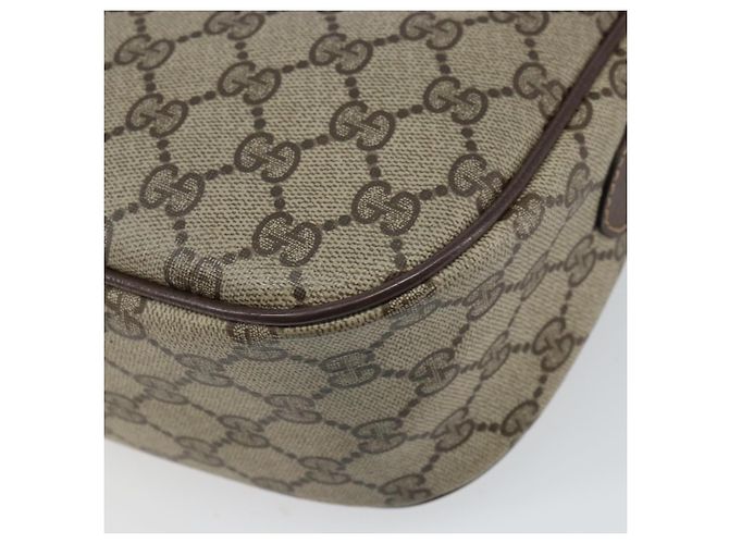 Gucci Borsa GG Supreme Web Sherry Line in PVC beige e oro 89 02 032 Auth 161109 D'oro - vista 12