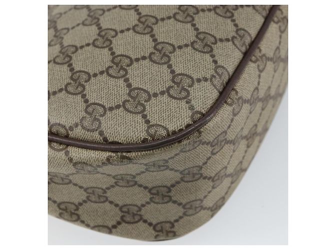 Gucci Borsa GG Supreme Web Sherry Line in PVC beige e oro 89 02 032 Auth 161109 D'oro - vista 13
