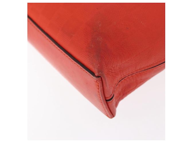LOUIS VUITTON Porta Documenti da Viaggio Damier Infini Arancione N41143 LV Auth 161486 - vista 18