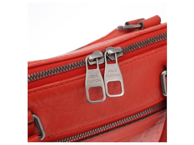 LOUIS VUITTON Porta Documenti da Viaggio Damier Infini Arancione N41143 LV Auth 161486 - vista 19