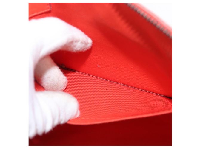 LOUIS VUITTON Porta Documenti da Viaggio Damier Infini Arancione N41143 LV Auth 161486 - vista 24