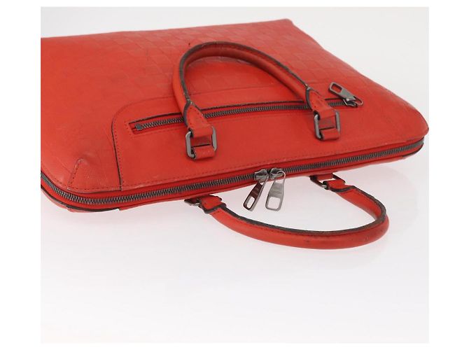 LOUIS VUITTON Porta Documenti da Viaggio Damier Infini Arancione N41143 LV Auth 161486 - vista 6