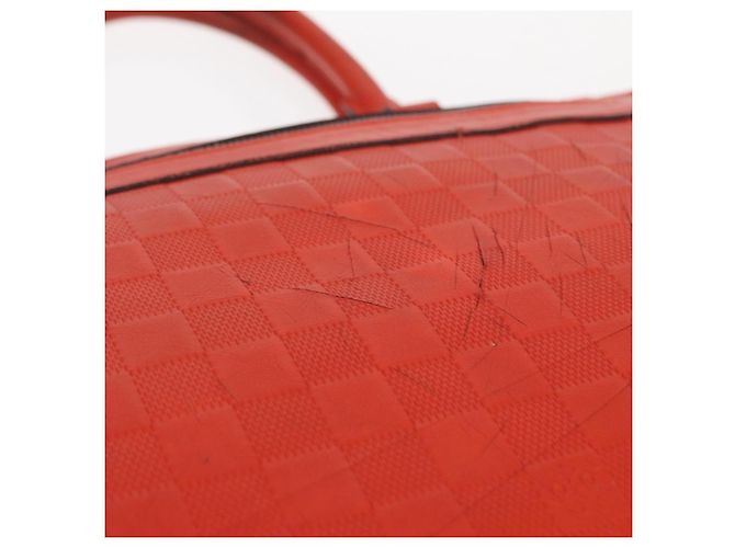 LOUIS VUITTON Porta Documenti da Viaggio Damier Infini Arancione N41143 LV Auth 161486 - vista 9