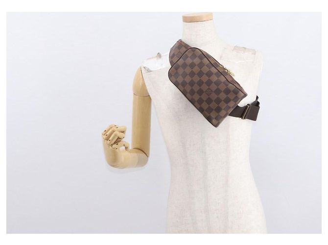 LOUIS VUITTON Borsa a Spalla Geronimos Damier Ebene N51994 LV Auth 161424 - vista 23