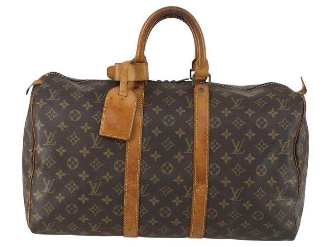 LOUIS VUITTON Borsa Boston Monogram Keepall 45 M41428 LV Auth 159123 Monogramma - vista 2