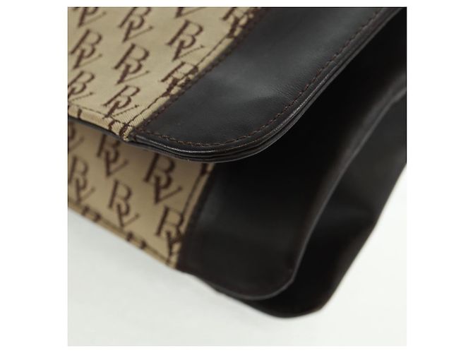 Borsa a Spalla Bottega Veneta in Tela Beige Oro Auth 160980 D'oro - vista 11