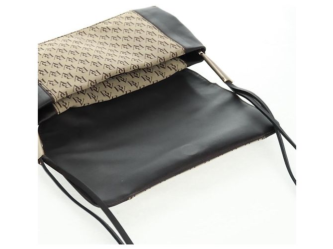 Borsa a Spalla Bottega Veneta in Tela Beige Oro Auth 160980 D'oro - vista 15