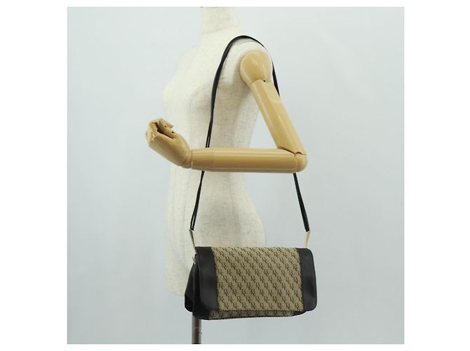 Borsa a Spalla Bottega Veneta in Tela Beige Oro Auth 160980 D'oro - vista 24