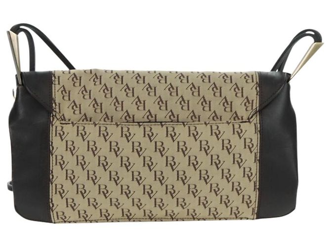 Borsa a Spalla Bottega Veneta in Tela Beige Oro Auth 160980 D'oro - vista 3