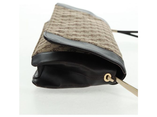 Borsa a Spalla Bottega Veneta in Tela Beige Oro Auth 160980 D'oro - vista 5