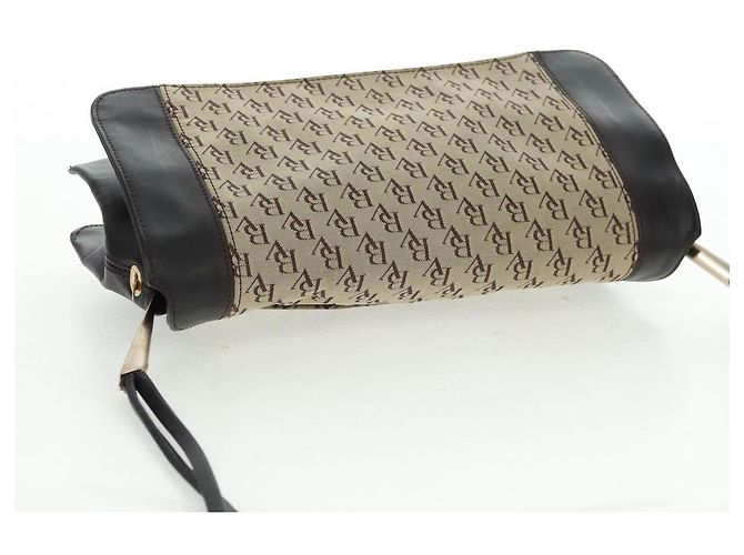 Borsa a Spalla Bottega Veneta in Tela Beige Oro Auth 160980 D'oro - vista 6