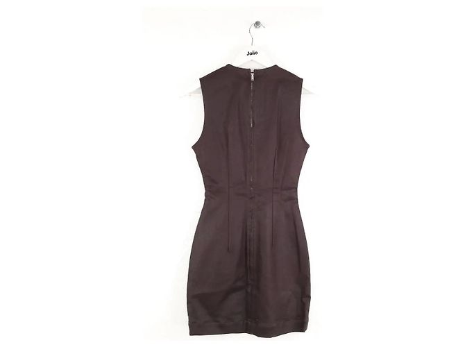 Autre Marque Vestido marrón Castaño - vista 3