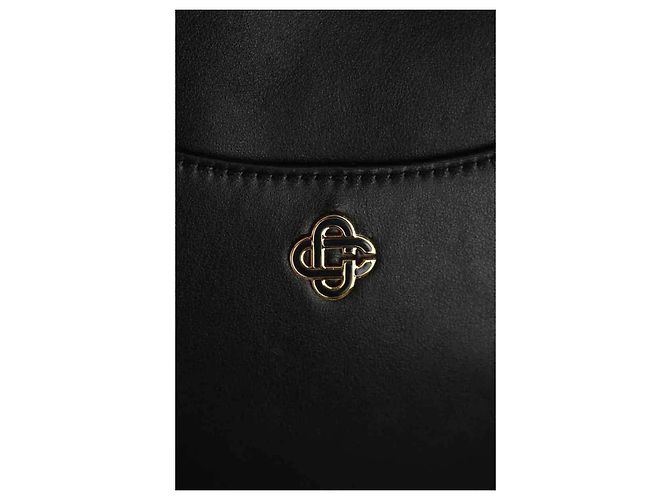 Casablanca Borsa a spalla in pelle nera Nero - vista 2