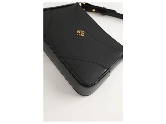 Casablanca Borsa a spalla in pelle nera Nero - vista 6