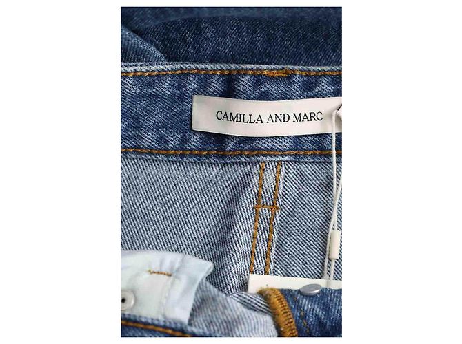 Autre Marque Jeans dritti in cotone blu - vista 4