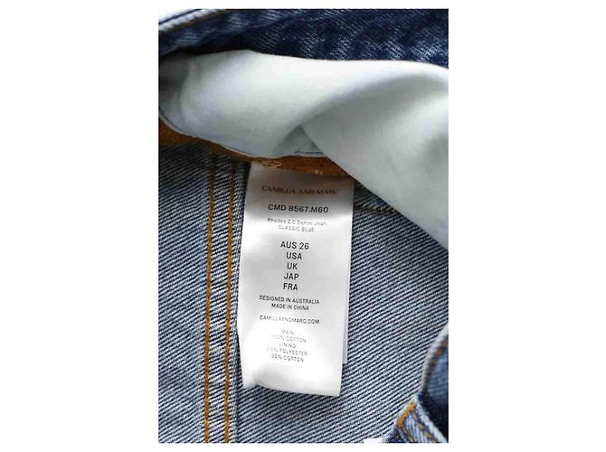 Autre Marque Jeans dritti in cotone blu - vista 5